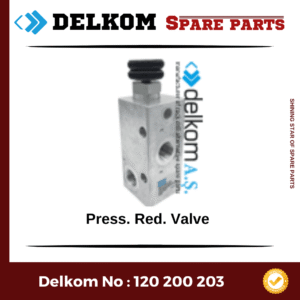 Press. Red. Valve