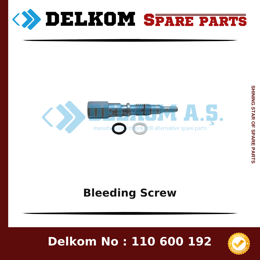 Mining Equipments Bleeding Screw spare part, OEM 550 254 24