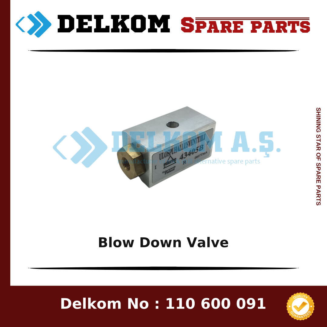 Mining Equipments Blow Down Valve spare part, OEM 855 244 69