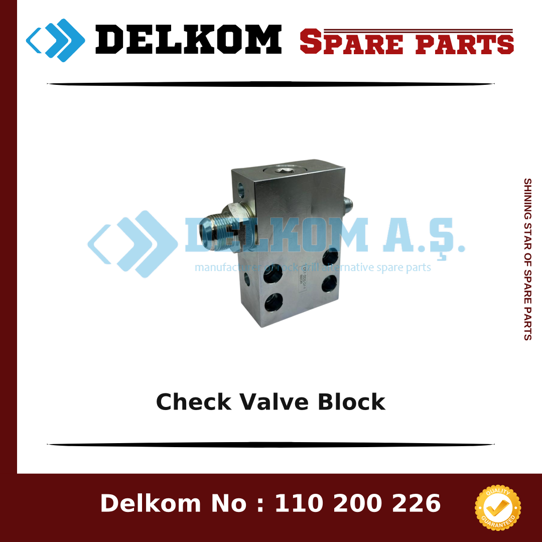 Mining Equipments Check Valve Block spare part, OEM 323 504 68