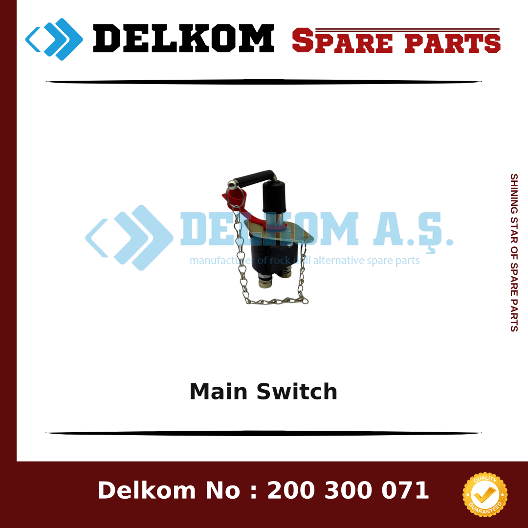 Mining Equipments Main Switch spare part, OEM 089 002 12