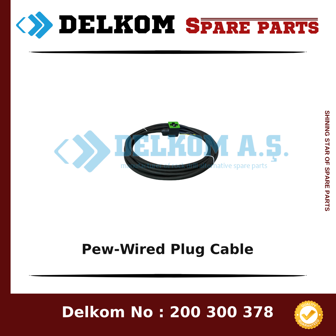 Mining Equipments Pew-Wired Plug Cable spare part, OEM 887 291 29