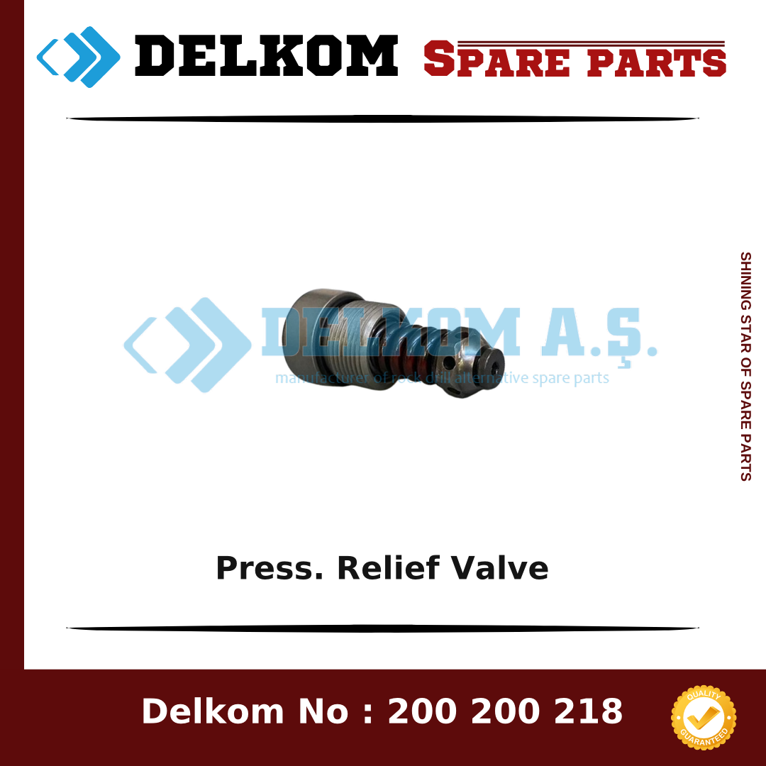 Mining Equipments Press. Relief Valve spare part, OEM 550 806 75