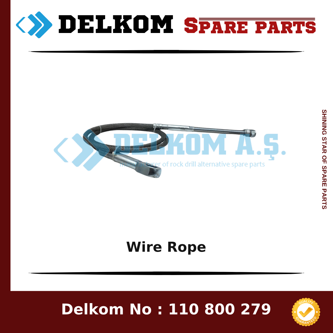 Mining Equipments Wire Rope spare part, OEM 550 384 94