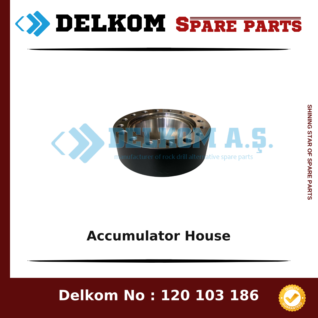 Epiroc Accumulator House spare part, OEM 120 103 186