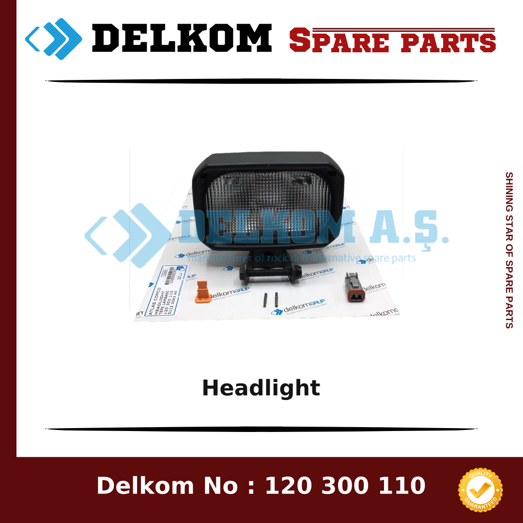 Epiroc Headlight spare part, OEM 5112 3043 40