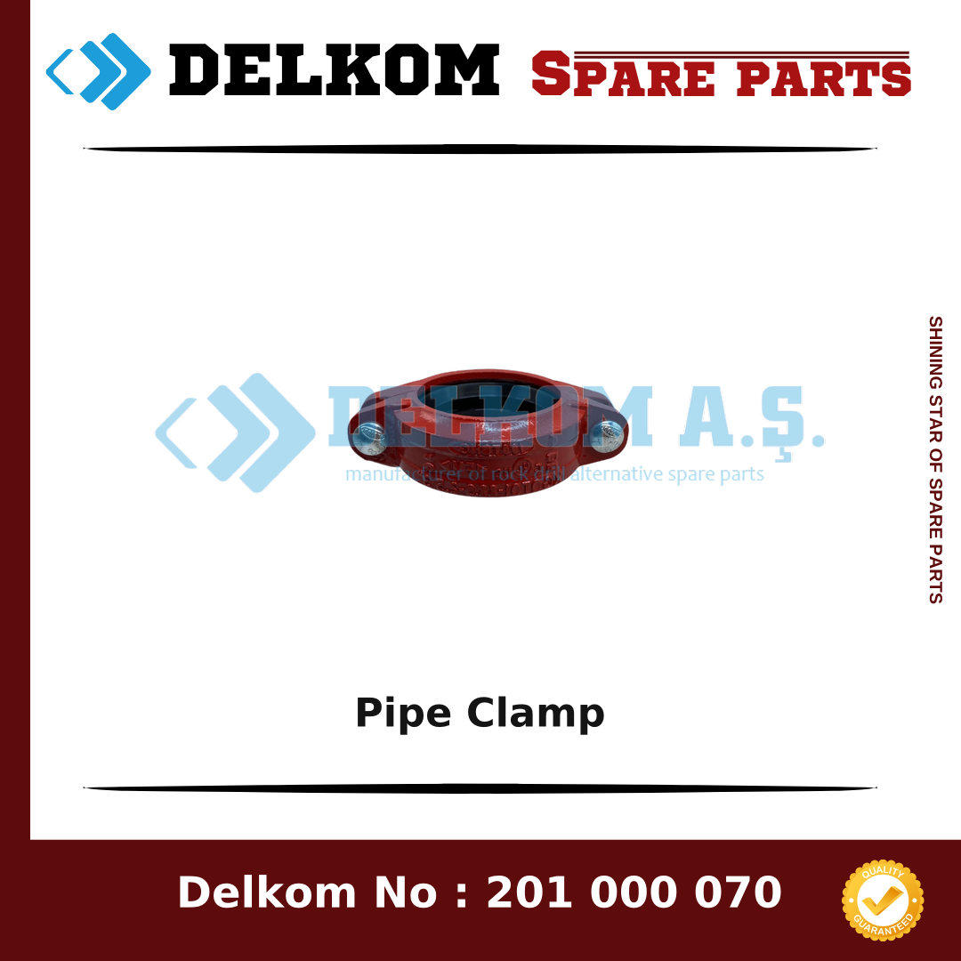 Epiroc Pipe Clamp spare part, OEM 0634 1000 65
