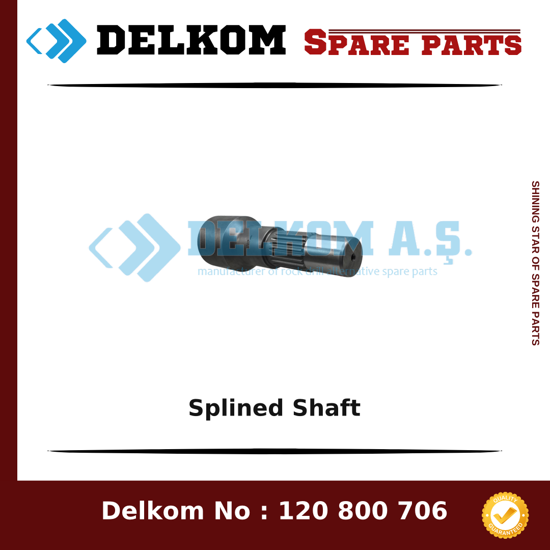 Epiroc Splined Shaft spare part, OEM 3222 3424 56
