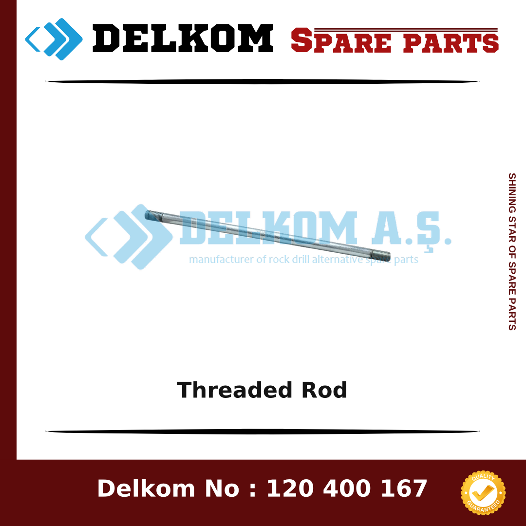 Epiroc Threaded Rod spare part, OEM 3222 3161 78