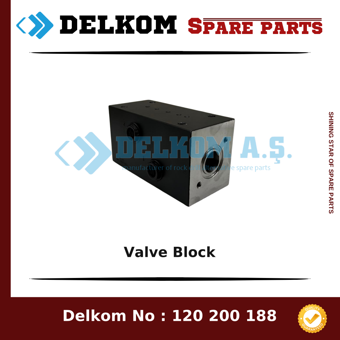 Epiroc Valve Block spare part, OEM 3125 0950 00