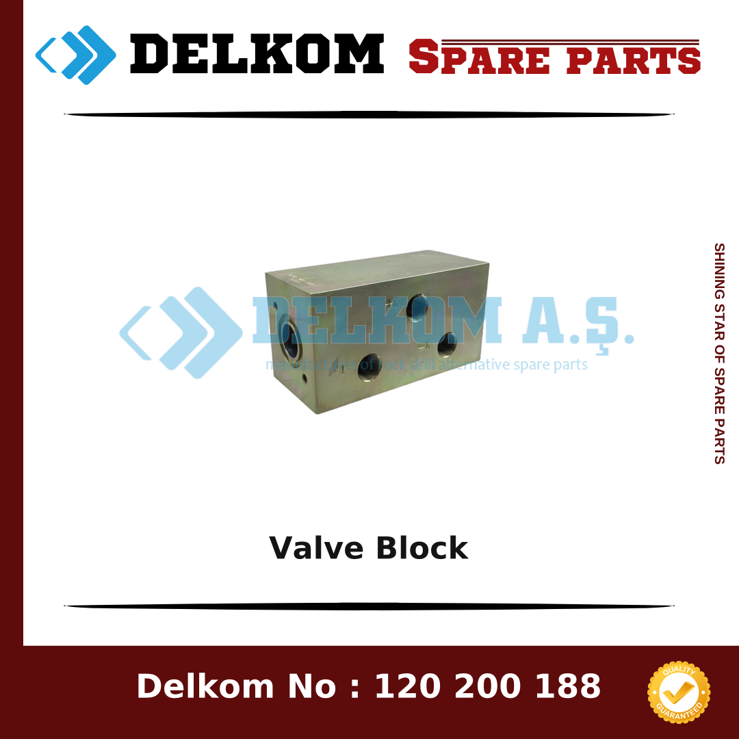 Epiroc Valve Block spare part, OEM 3125 0950 00