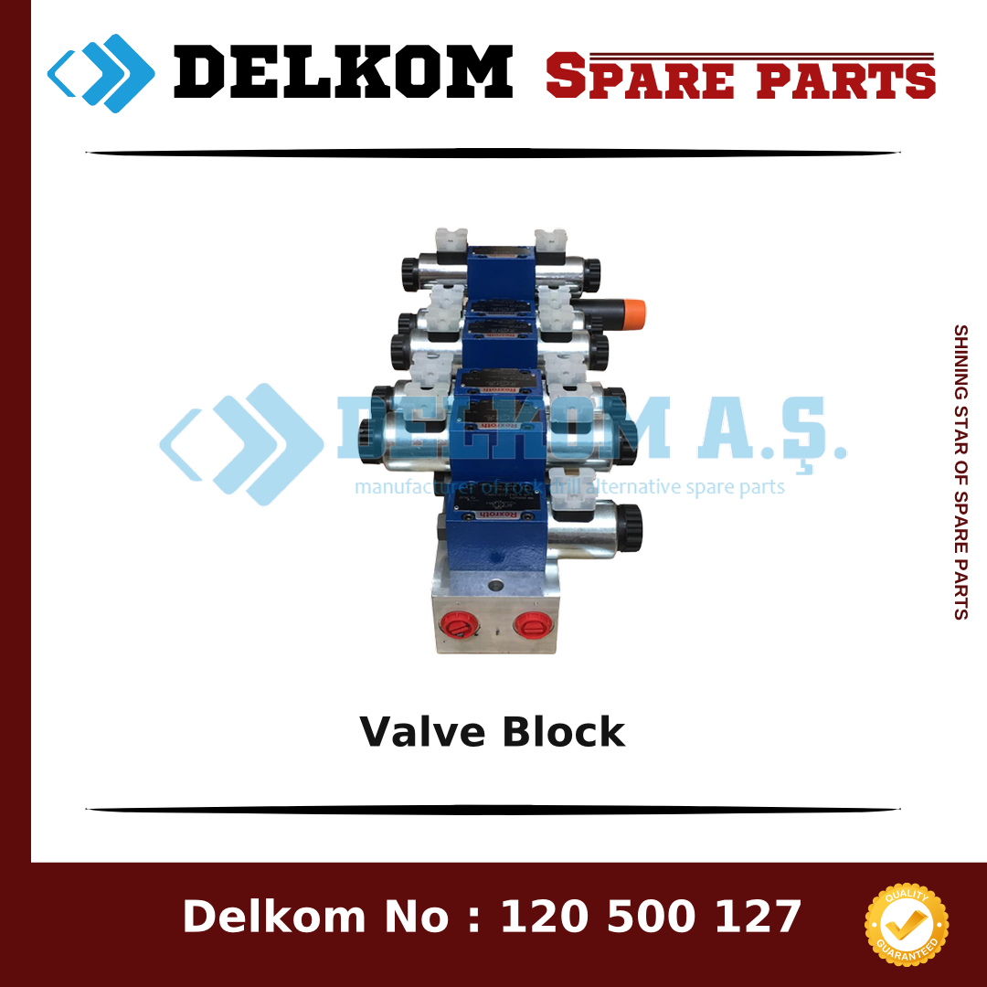 Epiroc Valve Block spare part, OEM 3222 3052 33
