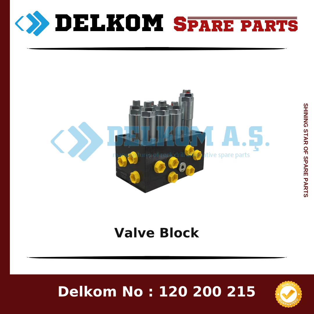 Epiroc Valve Block spare part, OEM 3222 3332 72