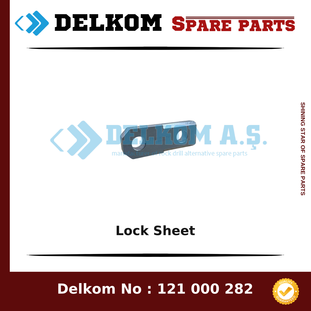 Ingersoll Rand Lock Sheet spare part, OEM 5112 3037 01